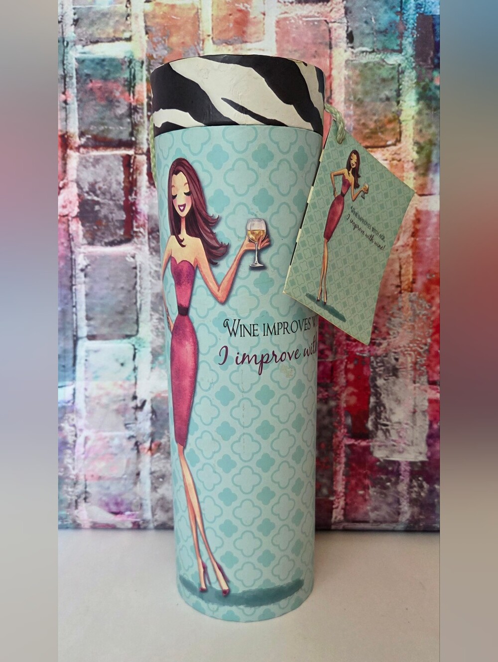 Wine Quote Decorative Wine Bottle Gift Tube